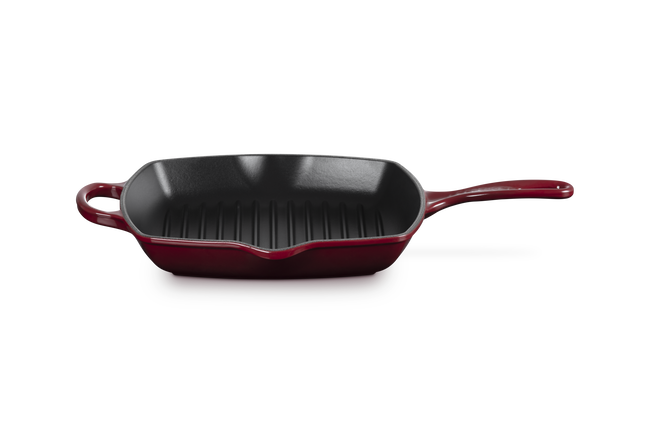 Cast Iron Signature Square Skillet GrillGarnet image number 1